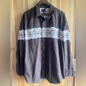 Men’s Roper Pearl Snap Western Shirt XL